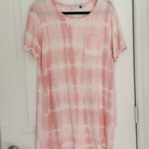 Cabana Life Pink Tie-Dye T-Shirt Dress